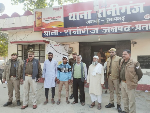 रानीगंज के दुर्गागंज में दो पक्षों के मध्य हुई मारपीट /फायरिंग की घटना से संबंधित 09 अभियुक्त गिरफ्तार