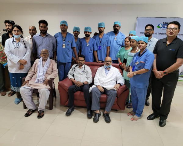 सहारा हास्पिटल में विश्व के सबसे छोटे हृदय पंप इंम्पैला से बचाई वृद्ध मरीज  की जान