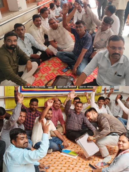 लेखपाल संघ ने मांगों को लेकर किया कार्य बहिष्कार, एसडीएम को सौंपा मुख्यमंत्री के नाम ज्ञापन