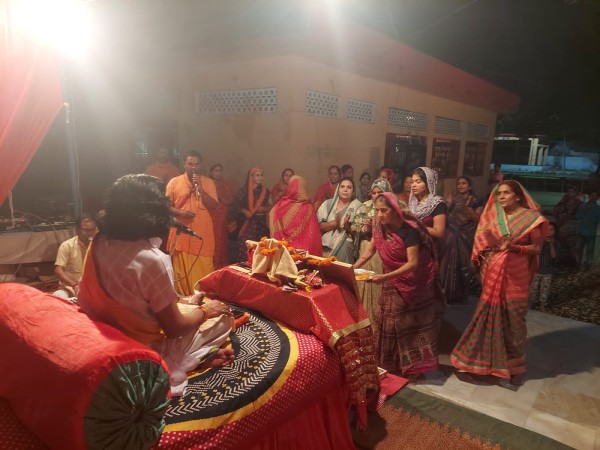 कालेबीर बाबा मन्दिर प्रांगण में बही श्रीराम कथा की संगीतमय पावन गंगा