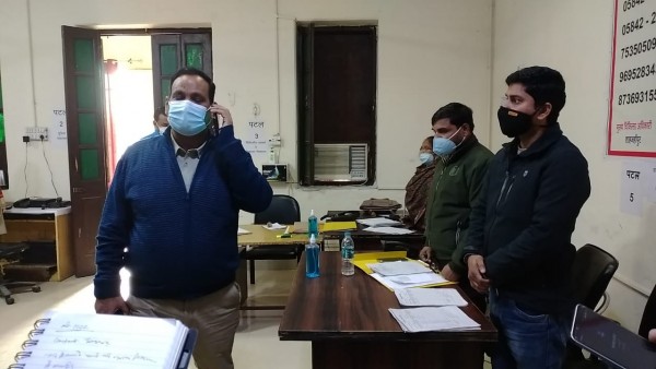 कोविड कमांड एंड कंट्रोल सेंटर का निरीक्षण