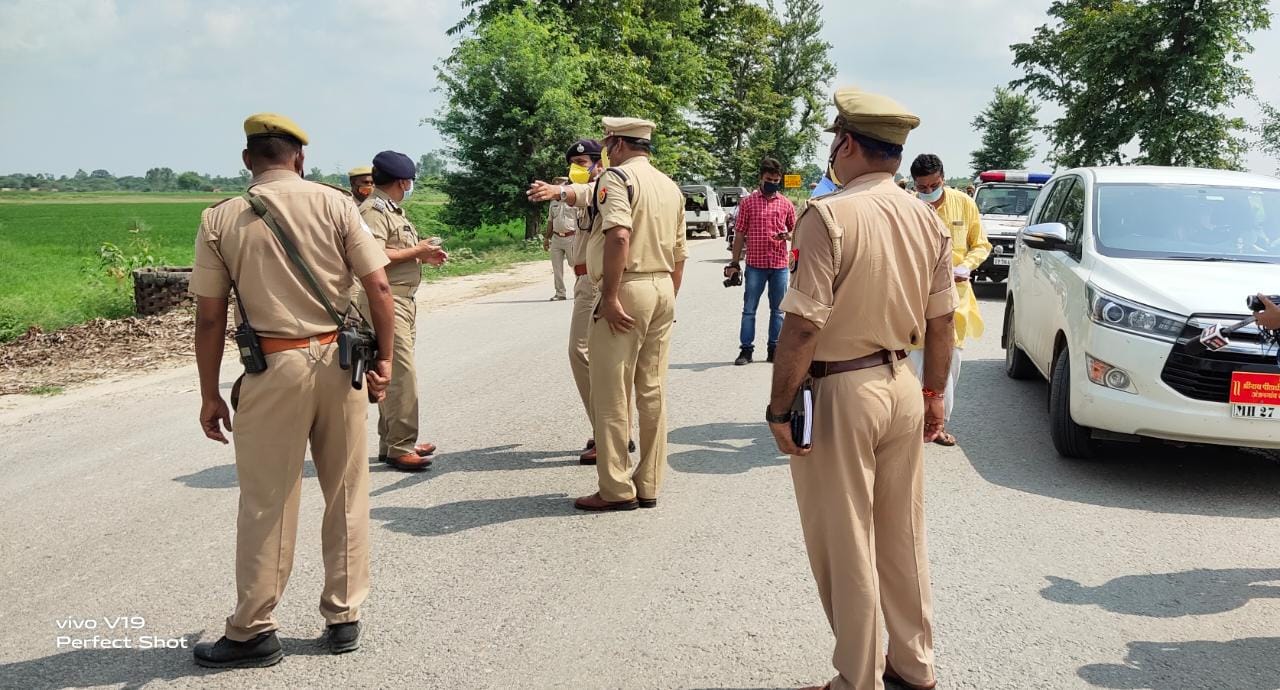 भूमि पूजन कार्यक्रम को लेकर सुरक्षा व्यवस्था चाक-चौबंद