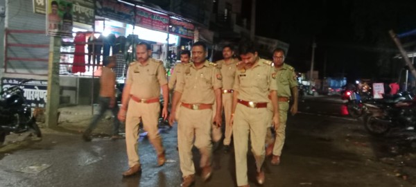 बकरीद के त्योहार को लेकर एसओ कोखराज ने किया पैदल गस्त