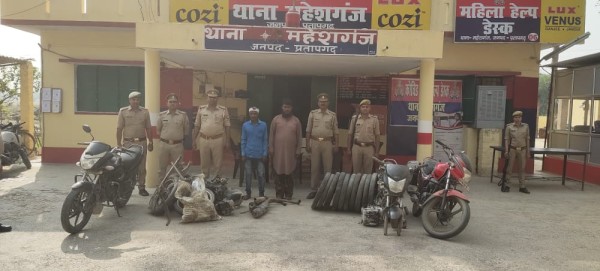 अंतर्जनपदीय मोटरसाइकिल चोर गैंग का पर्दाफाश, 02 शातिर अभियुक्त गिरफ्तार