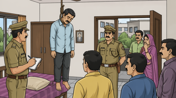 राजधानी में दर्दनाक हादसा: हजरतगंज में अधेड़ ने फांसी लगाकर दी जान