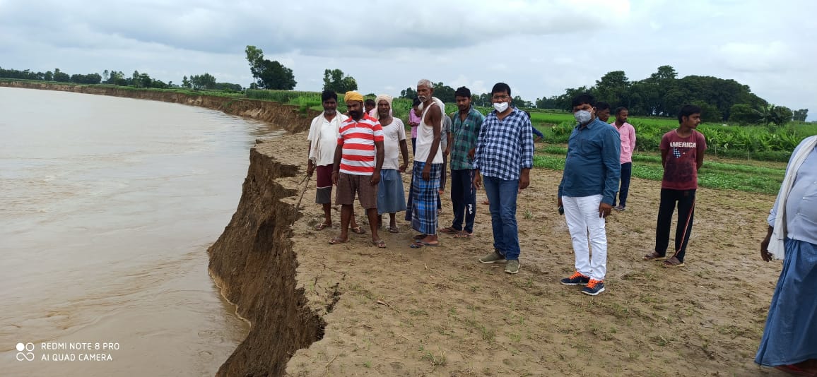 सरयू नदी कटान को‌ लेकर मिहींपुरवा तहसील‌ प्रशासन सर्तक