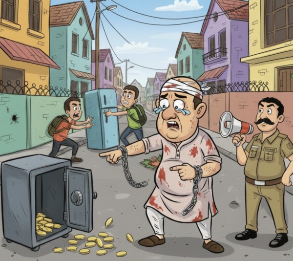 किराए के विवाद में खूनी संघर्ष; मकान मालिक ने लगाया लाखों की लूट का आरोप, पुलिस ने नकारा