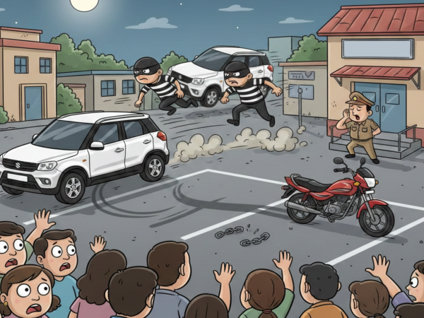 पारा थाना क्षेत्र में कार और बाइक पर हाथ साफ, पुलिस निष्क्रियता पर जनता में रोष