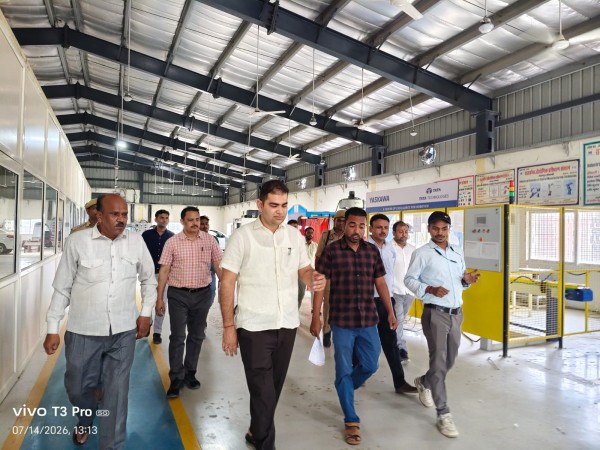 राजकीय औद्योगिक प्रशिक्षण संस्थान टेवा का जिलाधिकारी ने किया आकस्मिक निरीक्षण