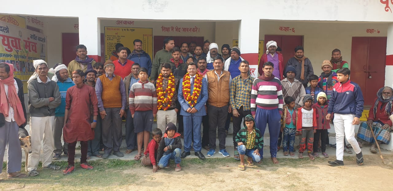 युवा मंच ने किया गाँव की प्रतिभा का सम्मान