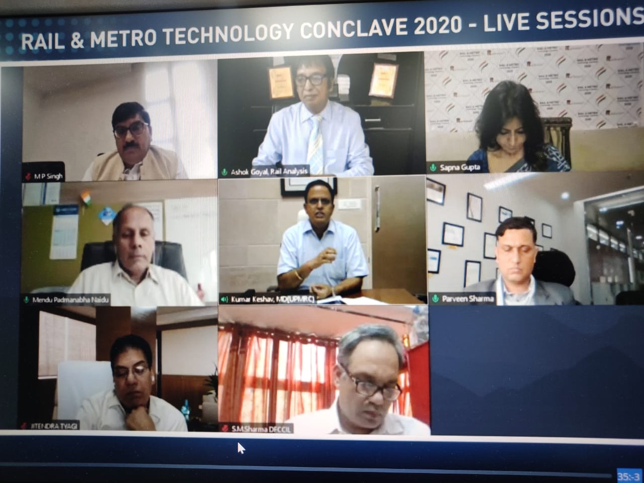यूपी मेट्रो के एमडी कुमार केशव ने रेल एंड मेट्रो टेक्नॉलजी कॉन्क्लेव 2020 को किया संबोधित