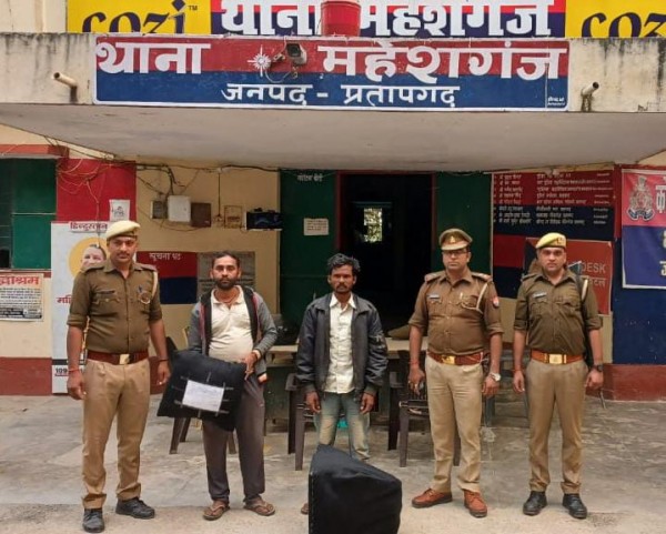 चोरी के विभिन्न सामान के साथ दो अभियुक्त गिरफ्तार