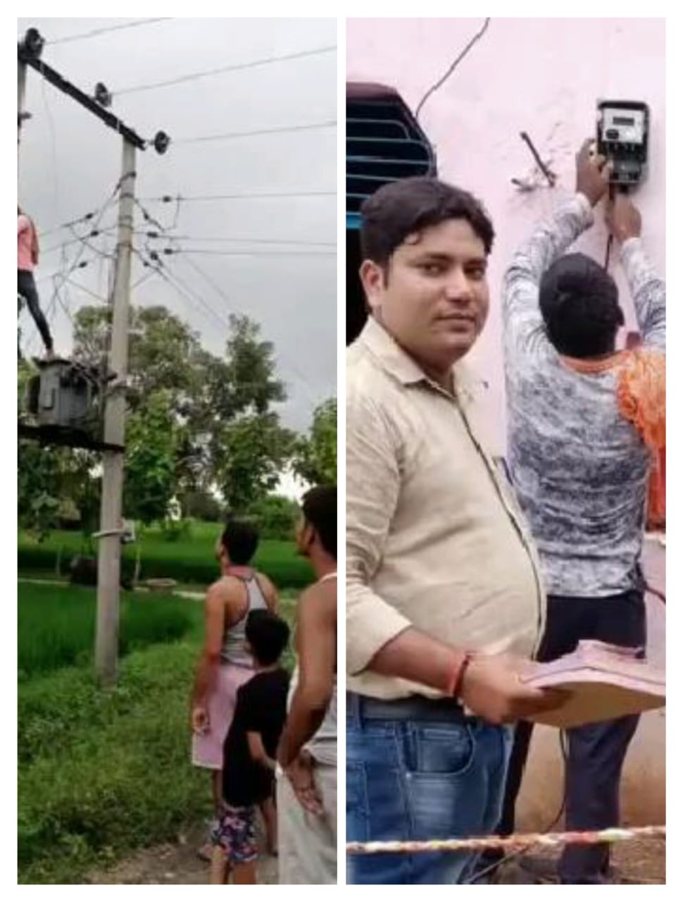 मिर्जापुर जिले के कलवारी गांव में विद्युत विभाग ने चलाया सघन चेकिंग अभियान