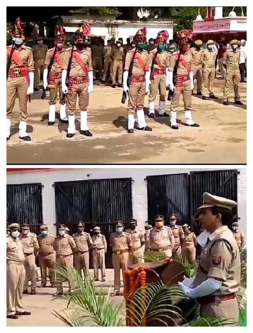 मिर्जापुर में स्वतंत्रता दिवस के मौके पर पुलिस अधीक्षक ने ध्वजारोहण कर सभी पुलिसकर्मियों को किया संबोधित