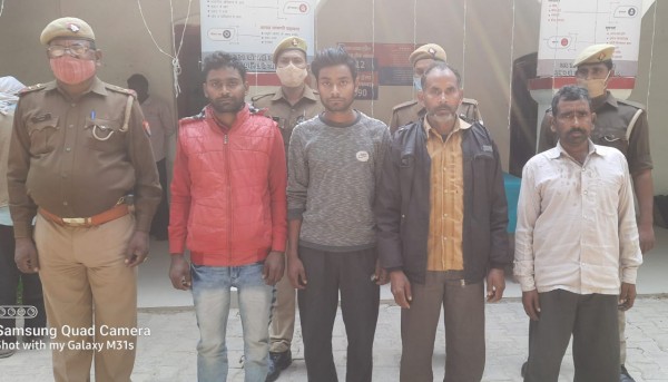 हत्या के प्रयास के अभियोग से संबंधित 04 वांछित अभियुक्त गिरफ्तार