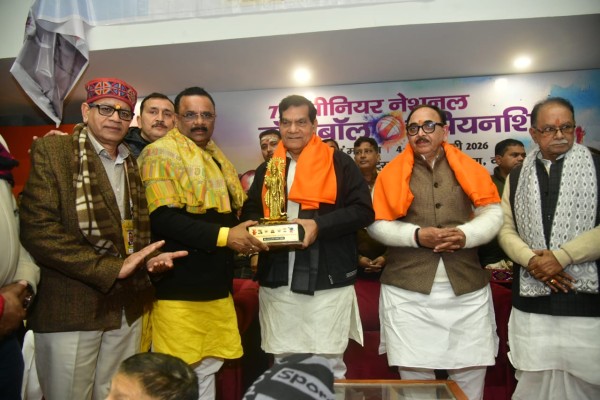 72वीं सीनियर नेशनल वॉलीबॉल चैंपियनशिप में नगर विकास एवं ऊर्जा मंत्री ए के शर्मा ने किया प्रतिभाग