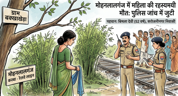 बांस की झाड़ियों से लटका मिला महिला का शव, शिनाख्त के बाद पुलिस ने भेजा पोस्टमार्टम