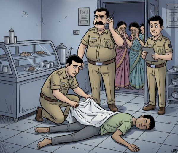 सिविल अस्पताल कैंटीन में चाय दुकानदार की संदिग्ध मौत