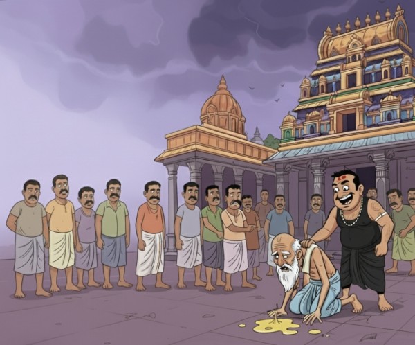 मंदिर में अमानवीयता की पराकाष्ठा: दलित बुजुर्ग को पेशाब चाटने के लिए मजबूर किया गया