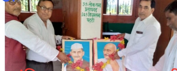 स्वच्छता अभियान चलाकर किया गया राष्ट्रपिता को याद