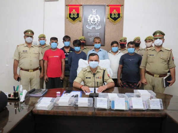 पुलिस ने किया आढत व्यवसाई के यहां हुई डकैती का पर्दाफाश, 08अभियुक्त गिरफ्तार