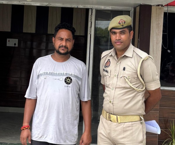 बिल्डर से 17लाख की रंगदारी वसूलने का आरोपी गिरफ्तार,भेजा जेल