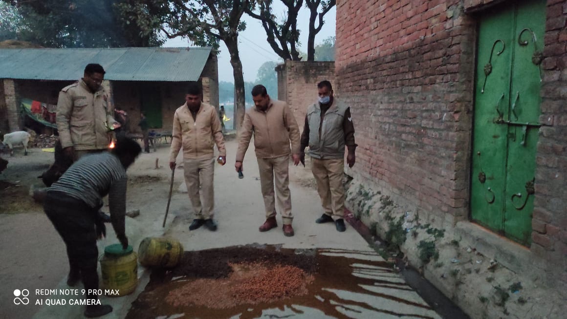 अवैध शराब के साथ अभियुक्त गिरफ्तार