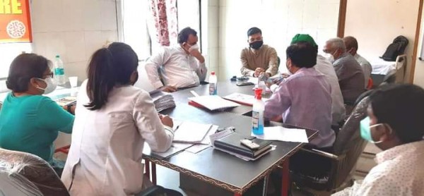 तीन सदस्यीय समिति द्वारा कोविड कन्ट्रोल रूम का किया औचक निरीक्षण