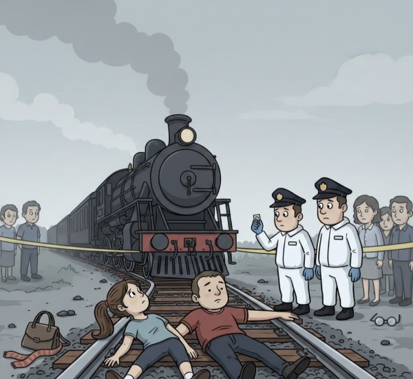 प्रेमी युगल ने ट्रेन के आगे कूदकर की आत्महत्या, दफ्तर में साथ करते थे काम