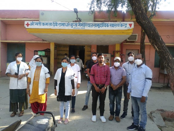एन एच एम कर्मचारी संगठनो ने मांगी को लेकर सरकार को भेजा ज्ञापन