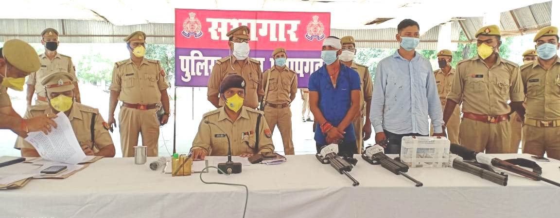 प्रतापगढ़ में फायरिंग कर दहशत फैलाने व पुलिस टीम पर जान से मारने की नीयत से फायर करने वाले 2 अभियुक्त गिरफ्तार