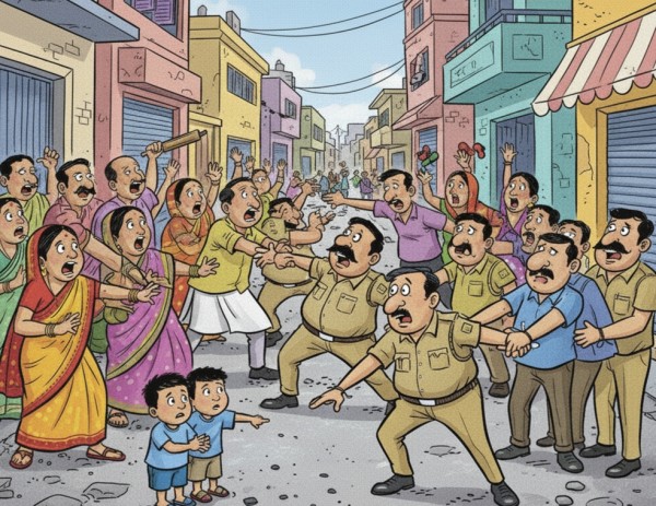 लखनऊ के गुलजारनगर में बच्चों के विवाद पर दो पक्षों में मारपीट, 14 लोग हिरासत में