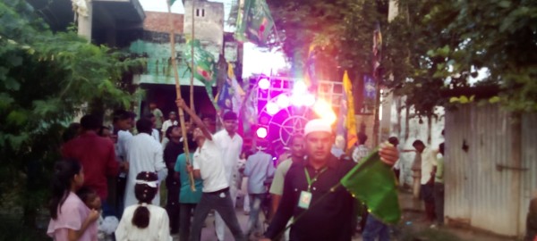 सुल्तानपुर घोष गांव में भी निकाला गया जश्ने ईद मिलादुन्नबी का जुलूस