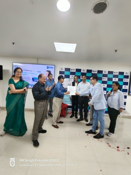 GSCC के सदस्यों एवं उनके परिवारों के लिए MAX Health Privilege Card की सुविधा हेतु MOU सम्पन्न