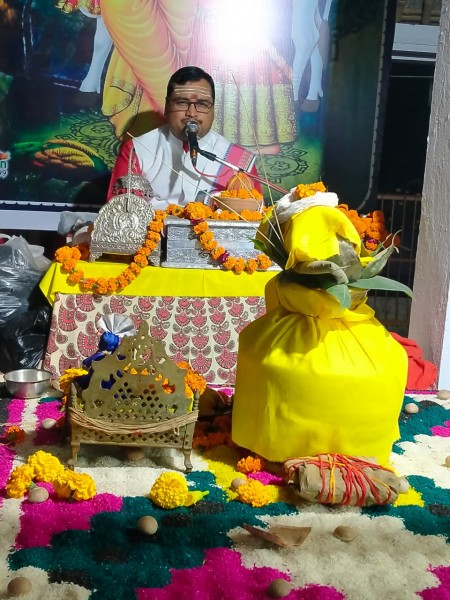 हरि कथा का श्रवण ही जीवन का सौभाग्य-- आचार्य राहुल पांडेय पाराशर